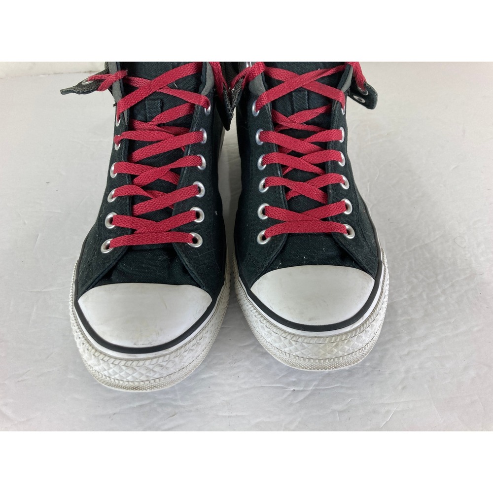 Converse Chuck Taylor All Star Mens 12 Mid Fold Over Sneakers Streetwear Grunge - Picture 4 of 12
